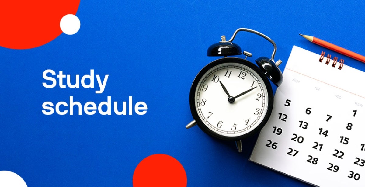 Study resources example study schedule UTS Online