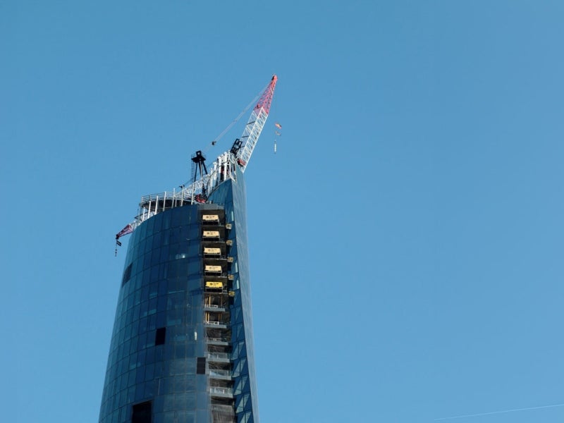 Barangaroo building being constructed in Sydney, Australia.